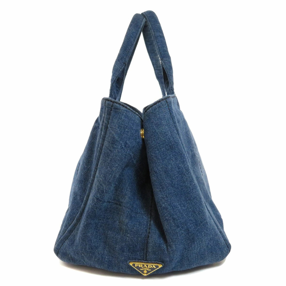 Prada Canapa Tote Bag Denim - Picture 3 of 11